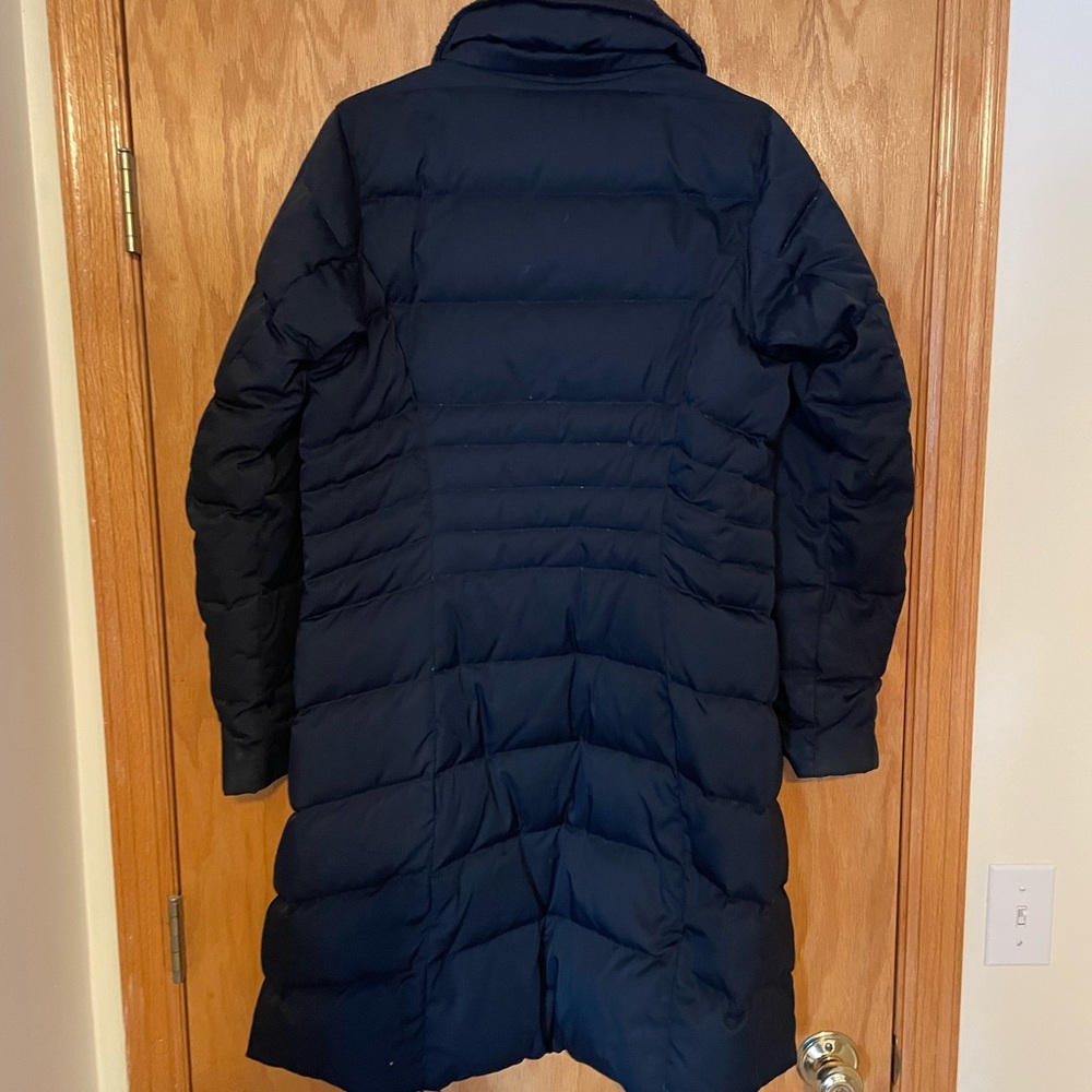 Columbia knee length black jacket